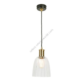 Elstead Lighting / Pendant Lights / Douille 1 Black & Polished Brass