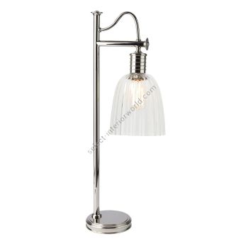 Elstead Lighting / Table Lamps / Douille Polished Nickel with Clear Shade