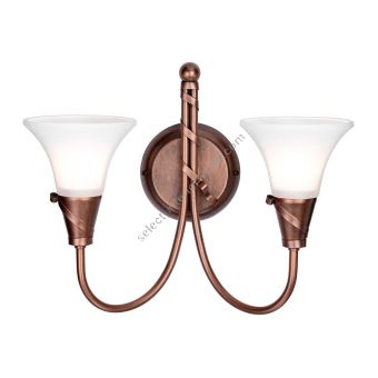 Elstead Lighting / Wall Lights / Emily 2 Copper Patina