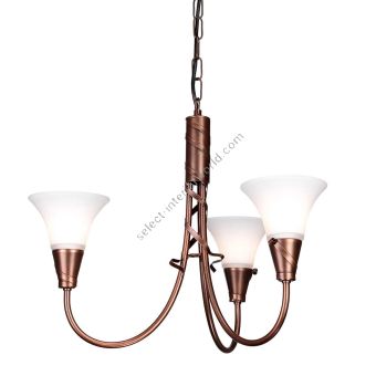 Elstead Lighting / Chandeliers / Emily 3 Copper Patina