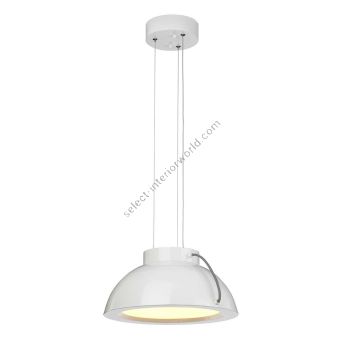 Elstead Lighting / Pendant Lights / Europa 1 Medium LED White Painted