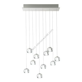 Fabbian / LED Ceiling Lights / Multispot Beluga F32 10 spots 60x15cm