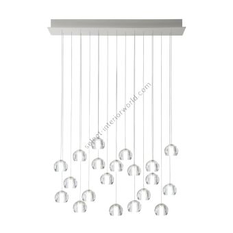 Fabbian / LED Ceiling Lights / Multispot Beluga F32 20 spots 90x15cm