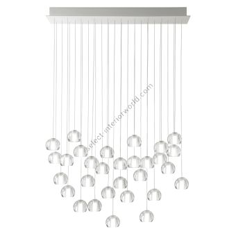 Fabbian / LED Ceiling Lights / Multispot Beluga F32 30 spots 90x15cm