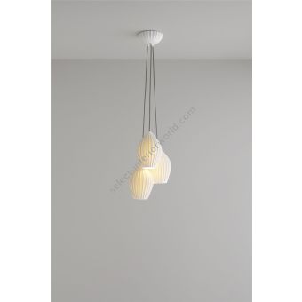 Original BTC / Pendants & Suspension Lights / Fin Grouping of 3