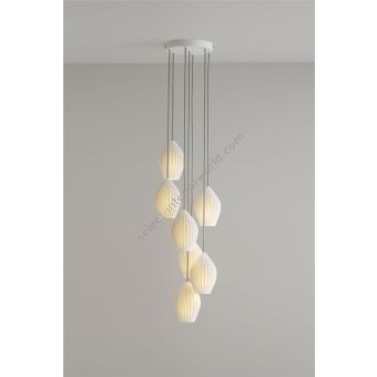 Original BTC / Pendants & Suspension Lights / Fin Grouping of 7