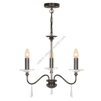Elstead Lighting / Chandeliers / Finsbury Park 3 Old Bronze