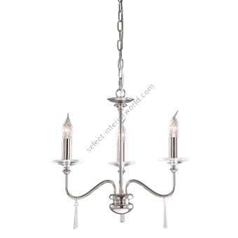 Elstead Lighting / Chandeliers / Finsbury Park 3 Polished Nickel