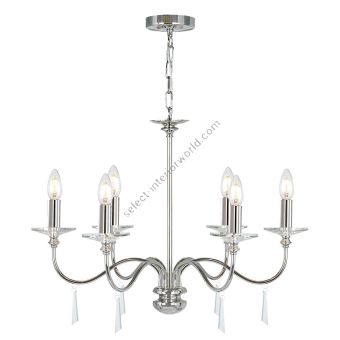 Elstead Lighting / Chandeliers / Finsbury Park 6 Polished Nickel