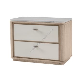 Adriana Hoyos / Nightstands & Bedside Tables / Gem Nightstand 101 Drawer Front & High Gloss