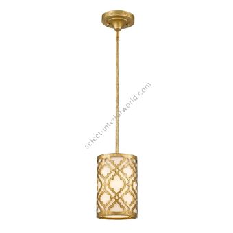 Elstead Lighting / Pendant Lights / Arabella Duo-Mount Mini Distressed Gold & Ivory Shade