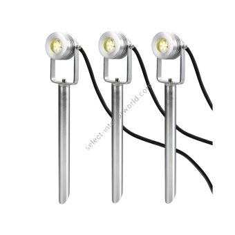 Elstead Lighting / Outdoor Spotlights / Spennymoor 3 x 12V Anodised Aluminium 3S