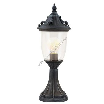 Elstead Lighting / Outdoor Pedestal Lights / Elkstone 1 Verdigris