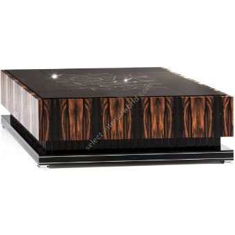 Arte Veneziana / Coffee Tables / Heban Stellato Art Déco FCT-GLF-202-D51