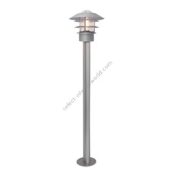 Elstead Lighting / Outdoor Bollard Lights / Helsingor 1 Lantern Silver