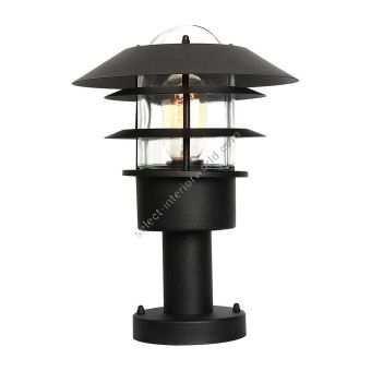 Elstead Lighting / Outdoor Pedestal Lights / Helsingor 1 Lantern Black