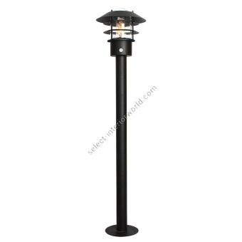Elstead Lighting / Outdoor Bollard Lights / Helsingor 1 Lantern with PIR Black