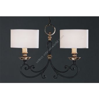 Officina Ciani / Chandeliers / Iron with Brass Details HL1018CH-2 Opanca