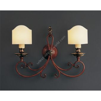 Officina Ciani / Wall Sconces / Iron with Brass Details HL1018WA-2 Opanca