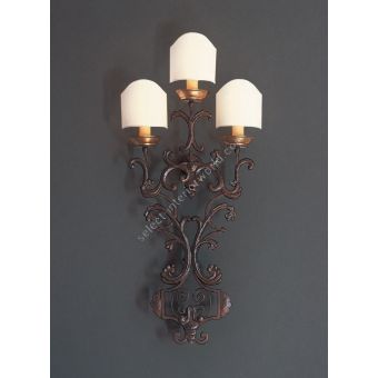 Officina Ciani / Wall Sconces / Forged Iron with 3 Lights HL1031WA-3 Cortine
