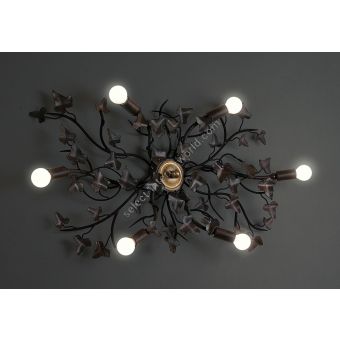 Officina Ciani / LED Ceiling Lights / Metal with Ivy Leaves HL1047PL-6 Edera
