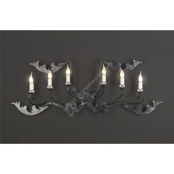 Officina Ciani / Wall Sconces / Metal with Crystals Details HL1055WA-6 Marot