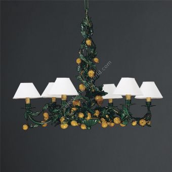 Officina Ciani / Chandeliers / Metal with Lemons HL1062CH-6 Limoni