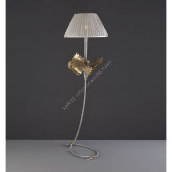 Iron Table Lamp with Leaves HL1073TA-1 Raspo by Officina Ciani
