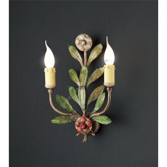 Officina Ciani / Wall Sconces / Wrought Iron HL1077WA-2s Vaso fiorito