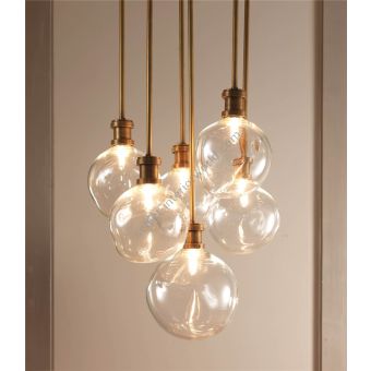 Officina Ciani / Chandeliers / Brass with Murano Glass Bowl HL1078CH-6 My dancer