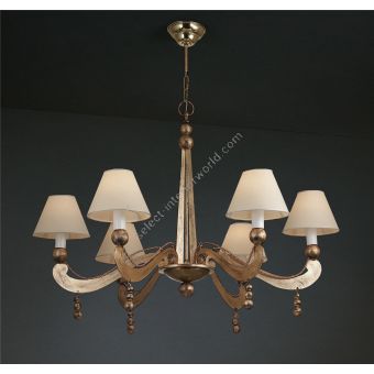 Officina Ciani / Chandeliers / Metal with Shades HL1094CH-6 Pallini