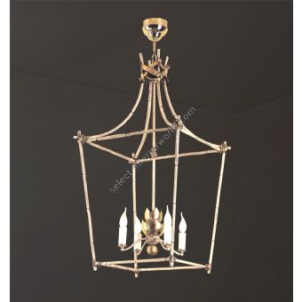 Officina Ciani / Lanterns / Iron with Bamboo Decor HL1101CH-4 Bamboo