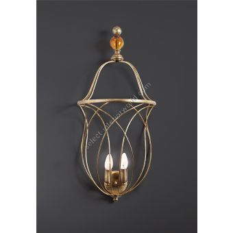 Officina Ciani / Wall Sconces / Iron Rod HL1114WA-2 Palla ambra