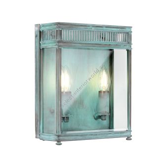 Elstead Lighting / Outdoor Wall Lights / Holborn Medium Half Lantern Verdigris