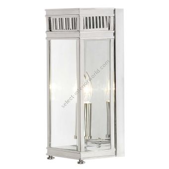 Elstead Lighting / Outdoor Wall Lights / Holborn Half Lantern Small Polished Chrome