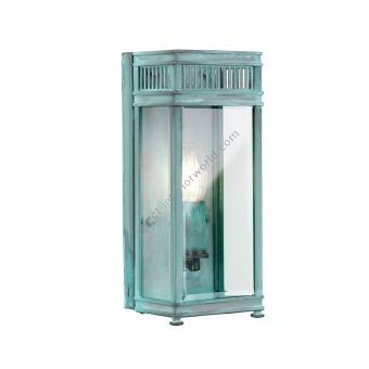 Elstead Lighting / Outdoor Wall Lights / Holborn Small Half Lantern Verdigris