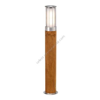 Elstead Lighting / Outdoor Bollard Lights / Hornsea 1 Teak with Stainless Steel
