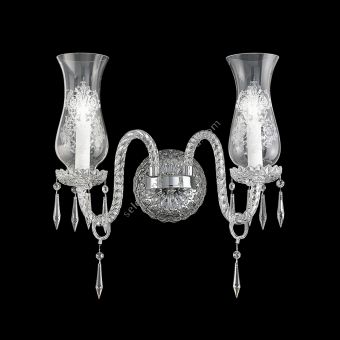 Wall Lamp in Carved Crystal and Glass 159/AP by Italamp