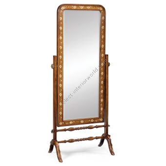 Jonathan Charles / Satinwood & Painted Cheval Mirror / 492263-SAM