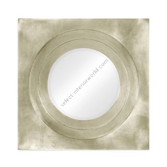 Jonathan Charles / Silver Framed Round Mirror / 494772-SIL