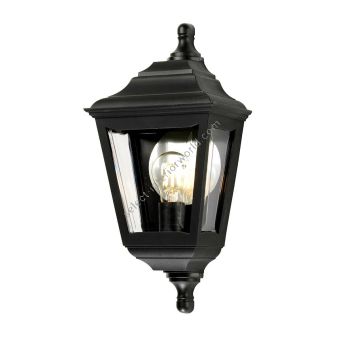 Elstead Lighting / Outdoor Wall Lights / Kerry Flush Lantern Black