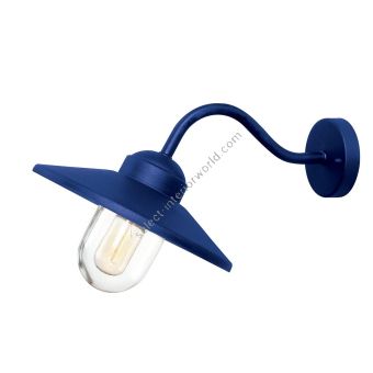 Elstead Lighting / Outdoor Wall Lights / Klampenborg Lantern Navy Blue