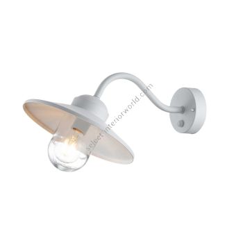 Elstead Lighting / Outdoor Wall Lights / Klampenborg Lantern with PIR White