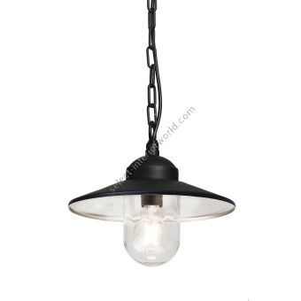 Elstead Lighting / Outdoor Pendant Lights / Klampenborg Chain Lantern Black