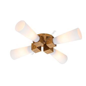 Elstead Lighting / Ceiling Lights / Kristy 4 Distressed Gold