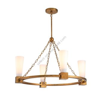 Elstead Lighting / Chandeliers / Kristy 4 Distressed Gold