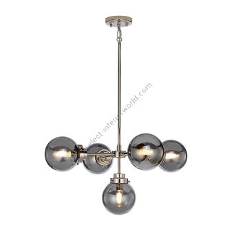 Elstead Lighting / Chandeliers / Kula 5 Polished Nickel