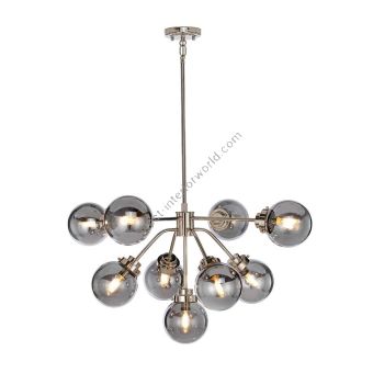 Elstead Lighting / Chandeliers / Kula 9 Polished Nickel