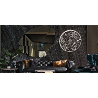 Mechini / Chandeliers / Wrought Iron with Clear Bohemian Crystal L-Girò-3 / Led