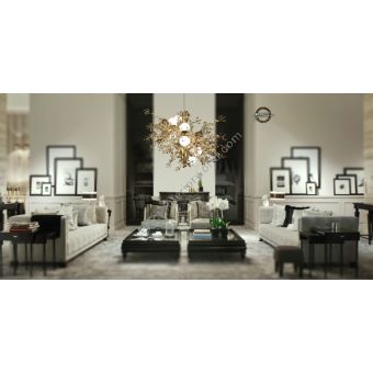 Mechini / Chandeliers / Coloured Bohemian Crystal L-MEK10/10 White Balls